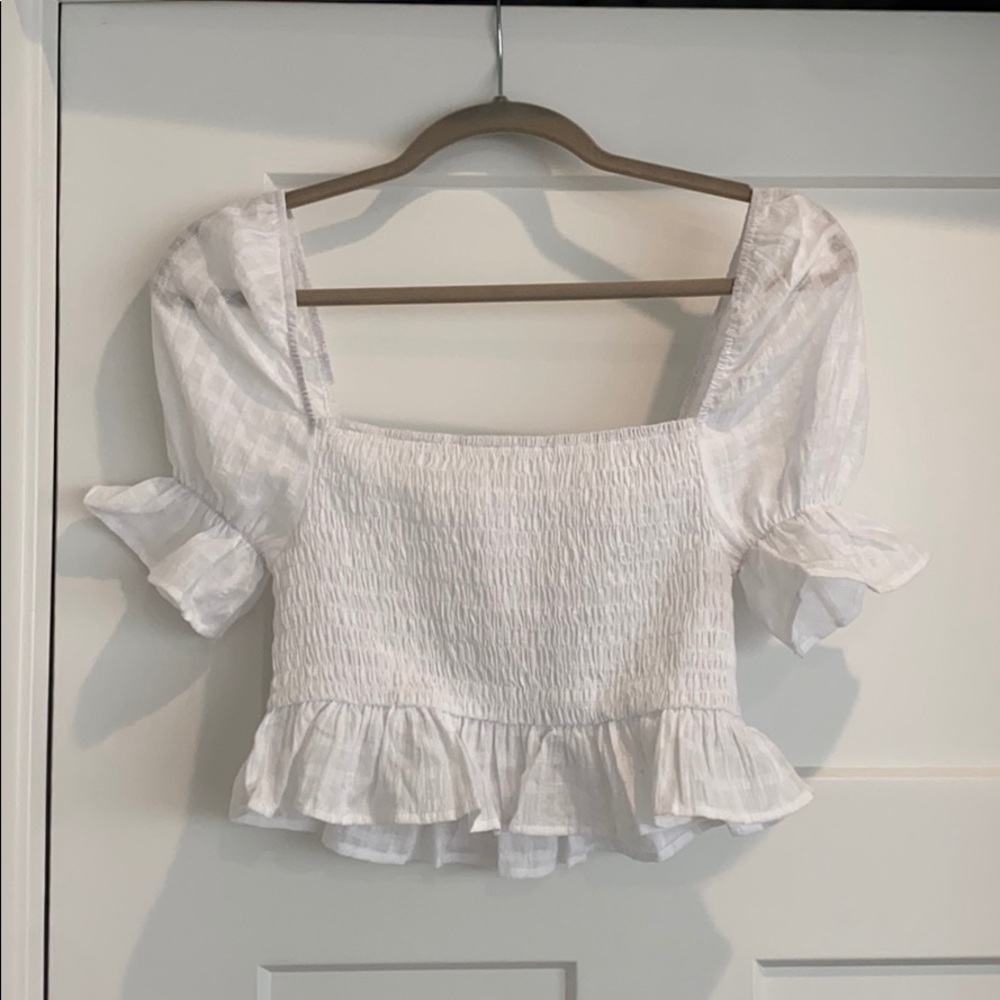 Girl and the Sun puff sleeve top